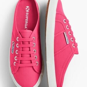 SUPERGA - Red Azalea Slip-on Canvas Mule